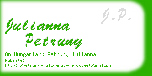 julianna petruny business card